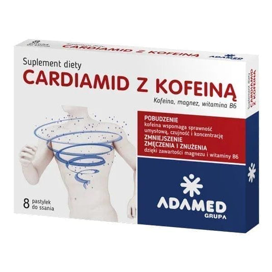 Weakness and fatigue, CARDIAMID with caffeine, improve memory UK