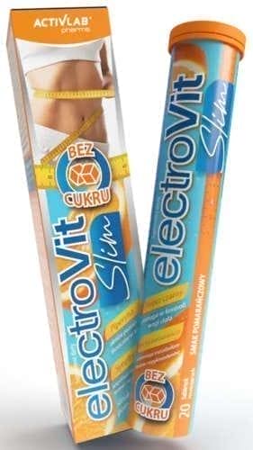 Weight loss, electrolytes, ElectroVit SLIM x 20 effervescent tablets - UKDorf 