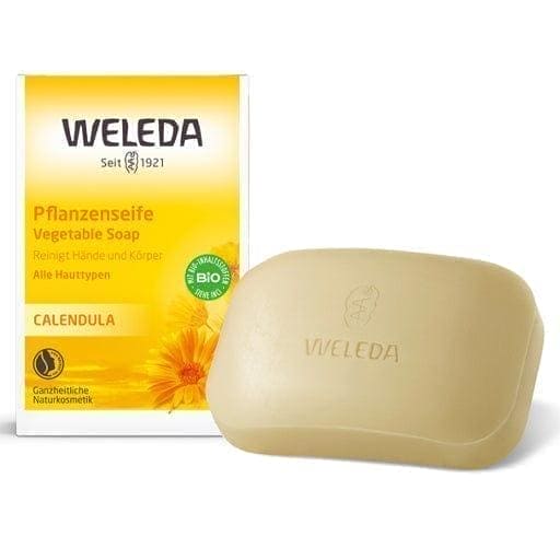 Weleda soap bar, WELEDA Calendula, camomile blossoms, Vegetable Soap - UKDorf 