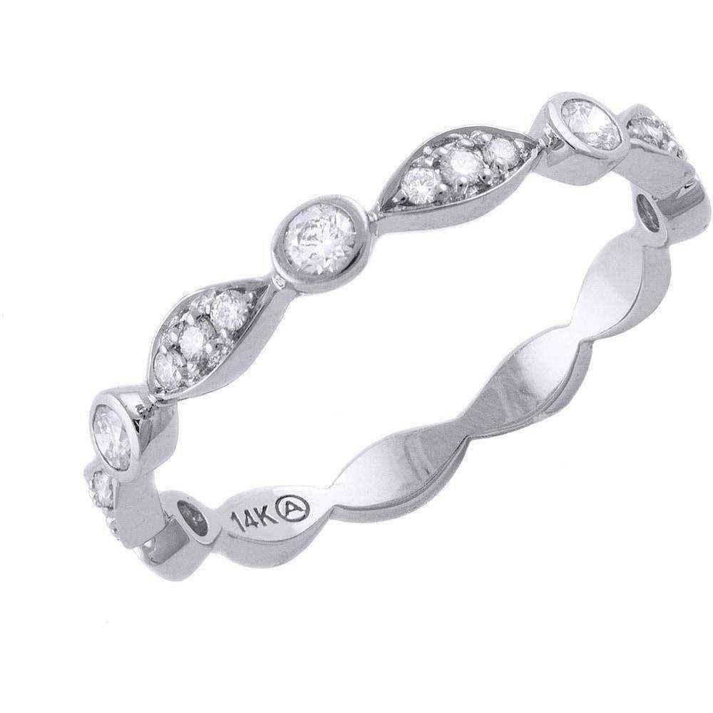 White gold Diamond Anniversary Ring UK