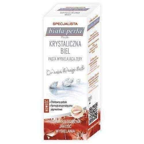 WHITE PEARL Toothpaste crystalline white 75ml, teeth bleaching UK