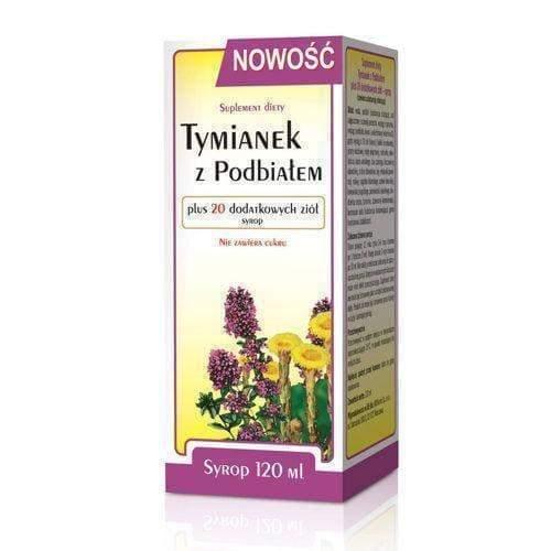 With Thyme Coltsfoot + 20 additional herbs syrup 120ml herbal medicine for cough UK