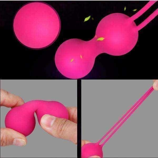 Women masturbating - Silicone Gourd Shape Koro Ball Vaginal Dumbbell Women Masturbator UK