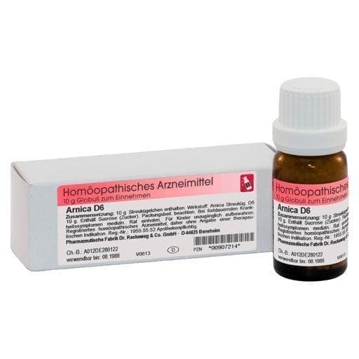 Wound healing, superficial phlebitis, joint pain, inflammation, ARNICA D 6 globules - UKDorf 