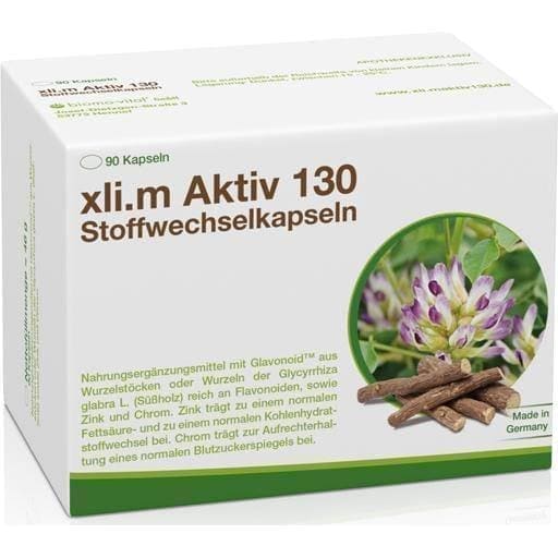 XLIM Aktiv 130 metabolism booster capsules 90 pc metabolic syndrome UK