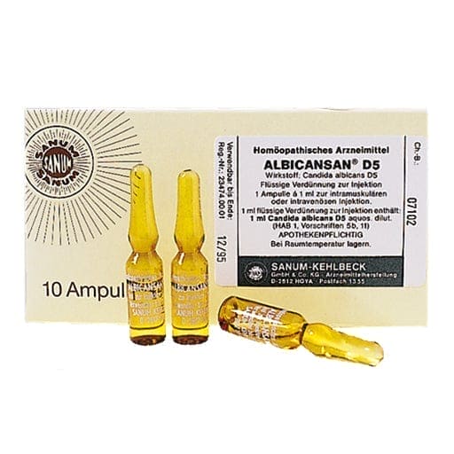 Yeast infection, Candida albicans, ALBICANSAN D 5 ampoules - UKDorf 