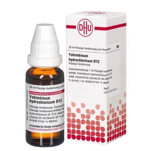 Yohimbe, YOHIMBINUM HYDROCHLORICUM D 12 Dilution UK