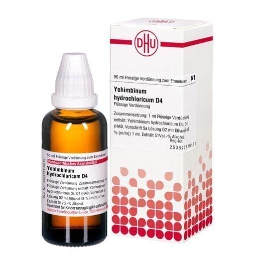 Yohimbe YOHIMBINUM HYDROCHLORICUM D 4 Dilution UK