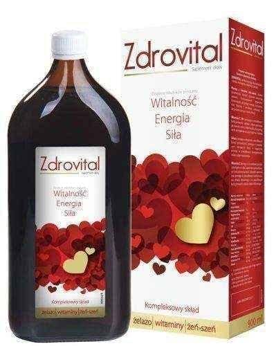 ZDROVITAL Tonik ginseng extract 900ml UK