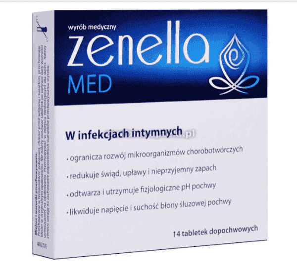 Zenella Med x 14 vaginal tablets, vaginal ph UK