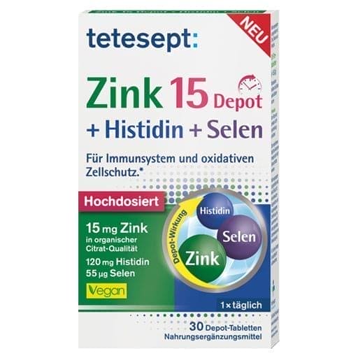 zinc 15 depot+histidine+selenium film tablets - UKDorf 