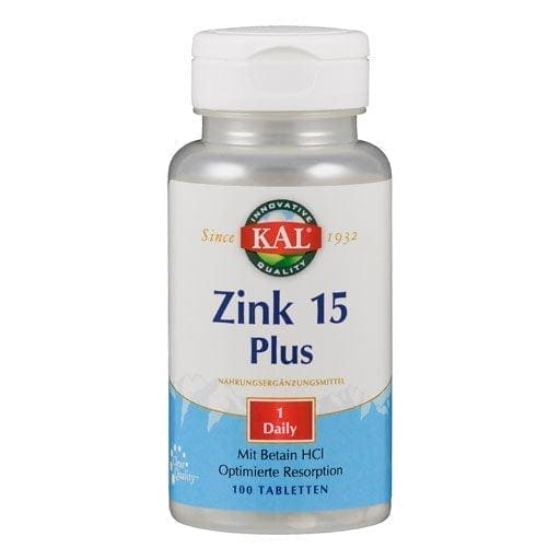 ZINC 15 Plus tablets - UKDorf 