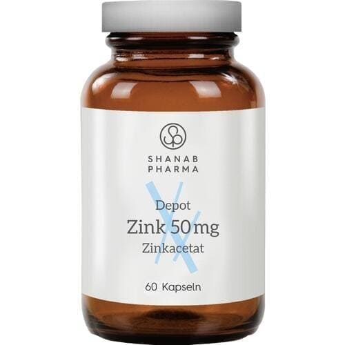 ZINC 50 mg zinc acetate depot capsules Shanab - UKDorf 