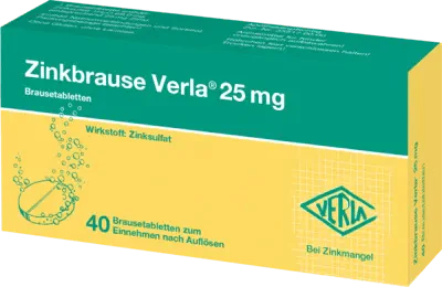 Zinc sulfate, zinc deficiency, 25 mg effervescent tablets - UKDorf 