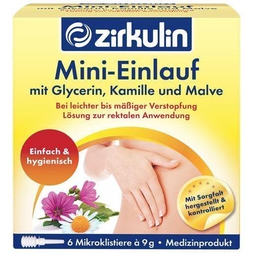 ZIRKULIN mini enema, glycerine, chamomile, mallow UK