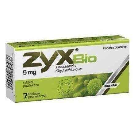 ZYX BIO 5mg x 7 tablets, 6 years+ runny eyes UK